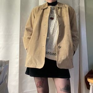 Vintage Suede Button Up